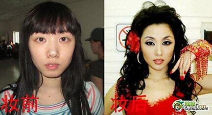 Китайские знаменитости без макияжа (10 фото)