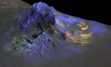 В кратерах Марса найдено стекло, которое могло запечатлеть в себе древние микроорганизмы