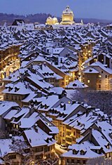 Берн,Швейцария зимой