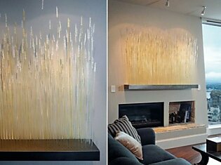 Стеклянная инсталляция Wheat Glass от Jean-Pierre Canlis