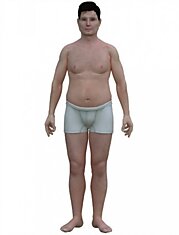 Как выглядит тело среднестатистического мужчины