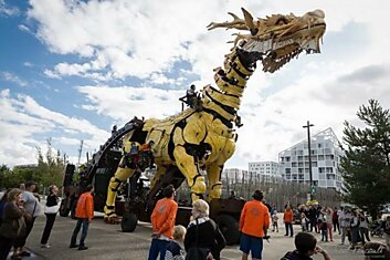 Механический дракон-великан Лонг Ма - проект дизайнера Франсуа Делярозье