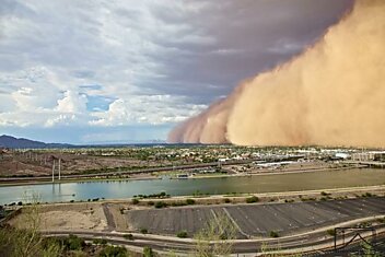 Впечатляющие фотографии песчаных бурь (15 фото)