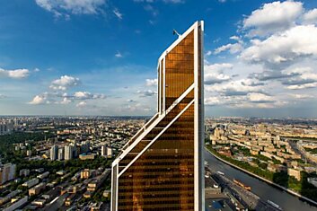 Виды Москвы с 75 этажа строящейся башни «Федерация»