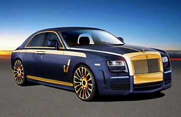 Mansory Rolls-Royce Ghost: синее и желтое