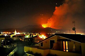 Оживший вулкан Этна