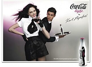 Реклама Coca-Cola Light от Лагерфельда
