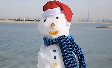 Как в Дубае зиму делают