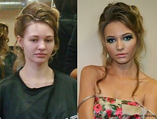 До и после макияжа (12 фото)