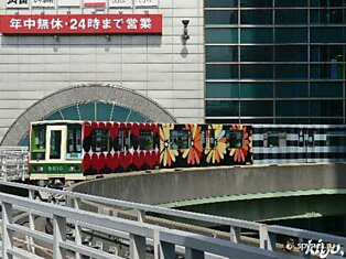 Необычный поезд в японском метро (19 фото)