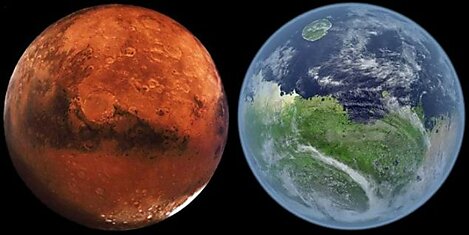 Как выглядел бы Марс, если на нем была жизнь (3 фото)