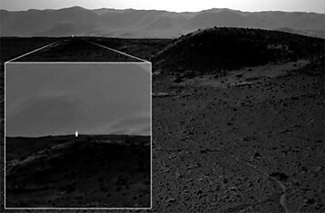 Curiosity сфотографировал загадочное яркое свечение на Марсе