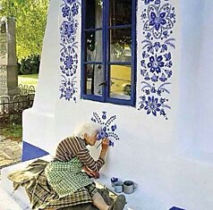 Декоративные росписи бабушки Анны (Anežka Kašpárková) из Моравии.