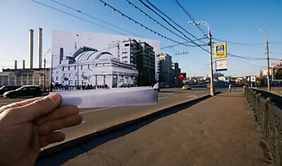 Москва 1956 года и современная (15 фото)