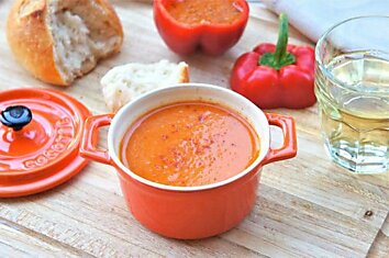 Крем-суп из запеченных перцев