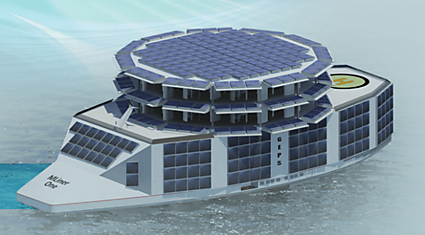 Во Франции построят плавучую солнечную электростанцию