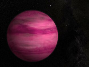 Розовая экзопланета