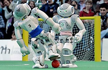 Чемпионат мира по футболу среди роботов.