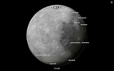 Изучать Луну и Марс теперь можно при помощи Google Maps
