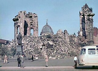 Послевоенный Дрезден возрождение из руин (22 фотографии)