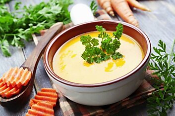 Рецепт морковного супа с чесночной заправкой