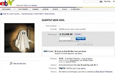 Американка выставила на "Ebay" свою душу...(2 фото)
