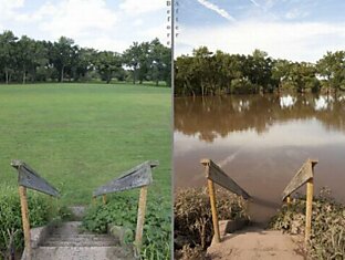 До и после урагана