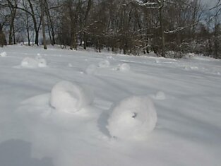Снежные рулоны