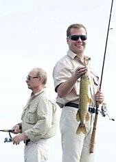 Президент с премьером на рыбалке