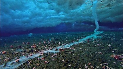 Зафиксировано «ледяной палец смерти» - необычный природный феномен в Антарктике