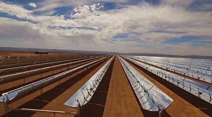 Гигантская солнечная ферма в Марокко