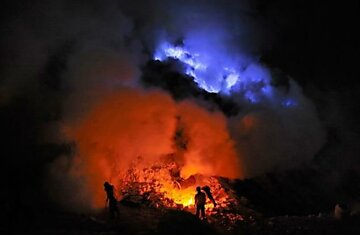Индонезия - вулкан «Кава Иджен» (Kawa Ijen)