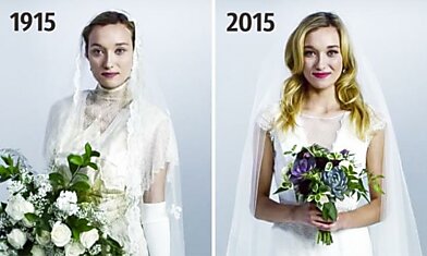 Как изменилась свадебная мода за последние 100 лет