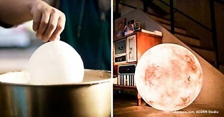 Как сделать лампу-луну своими руками