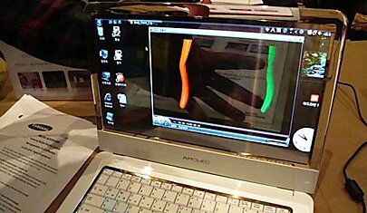 Ноутбук с прозрачным OLED-дисплеем