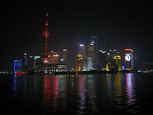 Красота ночного Шанхая