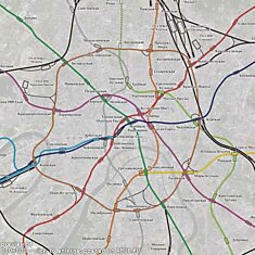 Настоящая схема метро Москвы