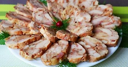 Рецепт ленивой колбасы из куриного филе