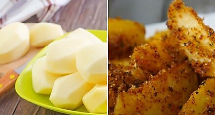 Инструкция по приготовлению картофеля в панировочных сухарях