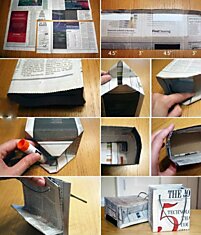 How to DIY gift bags from newspaper