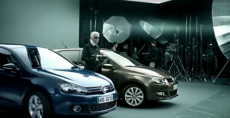 Реклама Volkswagen Golf от Карла Лагерфельда