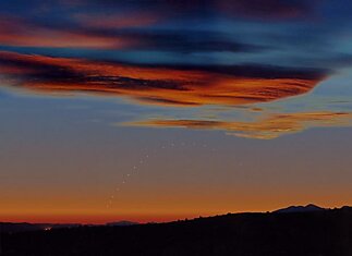 Восход и закат Меркурия.