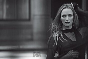 Ума Турман (Uma Thurman) в фотосессии для журнала «Vogue»