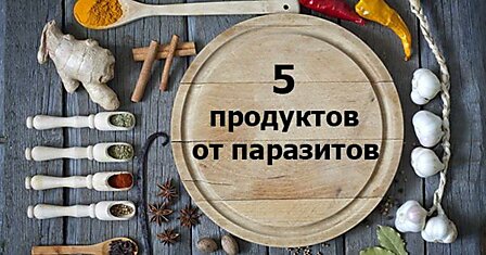 Очисти организм от паразитов. 5 доступных продуктов в борьбе с глистами.