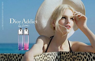 Дафне Груневелд в рекламе аромата Dior Addict