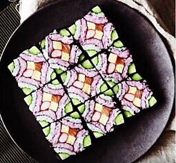 Mosaic Sushi Squares Full. Мозаика суши квадраты
