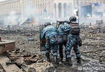 Фотографии войны в Киеве со стороны Беркута