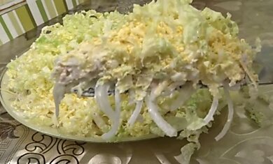 Рецепт салата из пекинской капусты