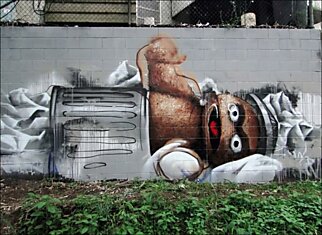 Австралийский уличный художник Финтэн Мэджи (Fintan Magee)