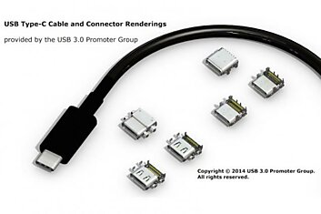 Универсальный коннектор USB, вставляемый любой стороной, готов к производству